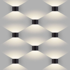 Уличный настенный светодиодный светильник Elektrostandard 1518 Techno LED Blade черный 4690389108938