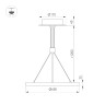 Подвесной светильник Arlight SP-CONGO-CAN-1-R600-36W Day4000 (GD, 120 deg, 230V) 046243
