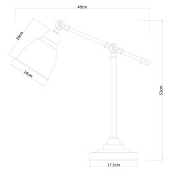 Настольная лампа Arte Lamp 43 A2054LT-1AB