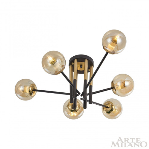 Потолочная люстра Arte Milano Neapolis 273708/6 BK/GD