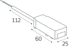 Коннектор питания для магнитного шинопровода Italline IT09-9025 black