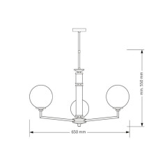 Подвесная люстра Kutek Mood Artu Glass ART-ZW-12 (N) G