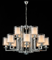 Подвесная люстра iLamp King RM6201-8+4 CR+CL