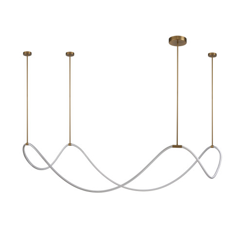 Подвесной светильник 10521P brass/white
