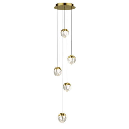 Подвесной светильник MD24001033-5A gold/clear