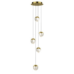 Подвесной светильник MD24001033-5A gold/clear