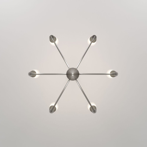 Подвесная люстра Eurosvet 60167/6 никель Smart a068284