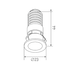 Встраиваемый светильник Designled DL-74180WH-1-WW 020326