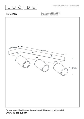 Спот Lucide Regina 53914/03/41