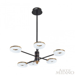 Люстра на штанге Arte Milano Ferrara 276699/6 BK/GD