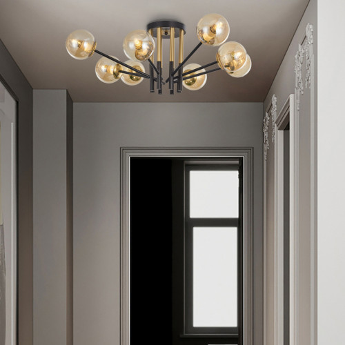 Потолочная люстра Arte Milano Neapolis 273708/8 BK/GD