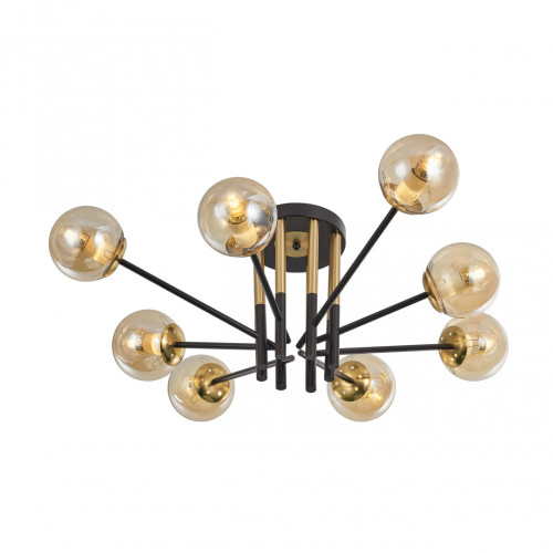 Потолочная люстра Arte Milano Neapolis 273708/8 BK/GD