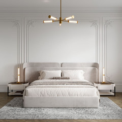 Люстра на штанге Eurosvet Stark 50386/5 LED латунь a067956