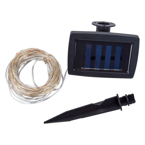 Садовая гирлянда на солнечной батарее Uniel USL-S-128/PT30000 MULTI DEW UL-00012695
