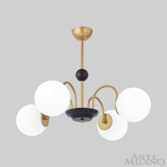 Люстра на штанге Arte Milano Napoli 312066/D700/4 BS/BK