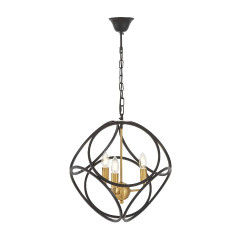 Подвесная люстра Lumina Deco Casai LDP 1243-3 BK+MD