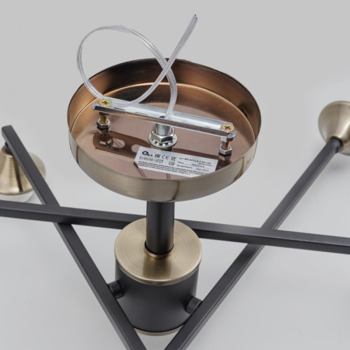 Люстра на штанге IMEX MD.4212-6-S-BK+AB