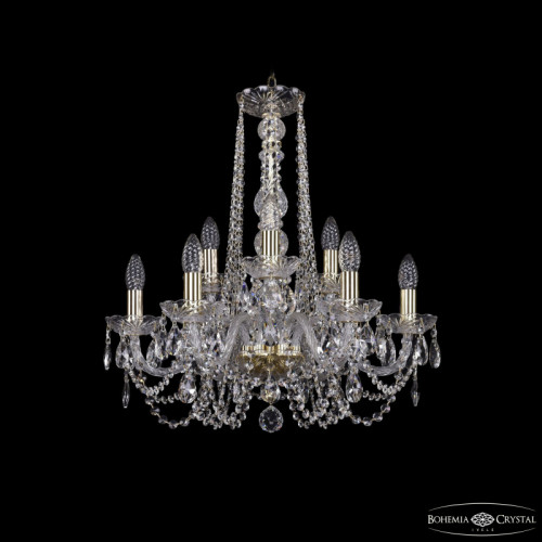 Подвесная люстра Bohemia Ivele Crystal 1402/6+3/195/h-58 G