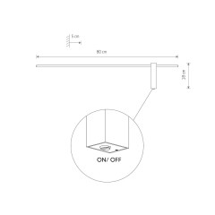Настенный светильник Nowodvorski Motive Led M Black 10852