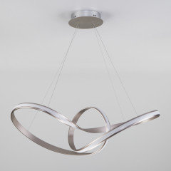 Подвесной светодиодный светильник Eurosvet Kink 90174/1 сатин-никель