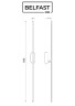 Настенный светильник Belfast Skipton 85001-1W-L BL