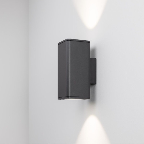 Уличный настенный светильник Arlight LGD-EVO-WALL-TWIN-S100x100-2x12W Day4000 (GR, 44 deg, 230V) 046194