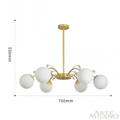 Люстра на штанге Arte Milano Neapolis 273802/6 GD