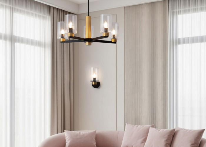 Люстра на штанге Freya Ombre FR2051CL-05BBS