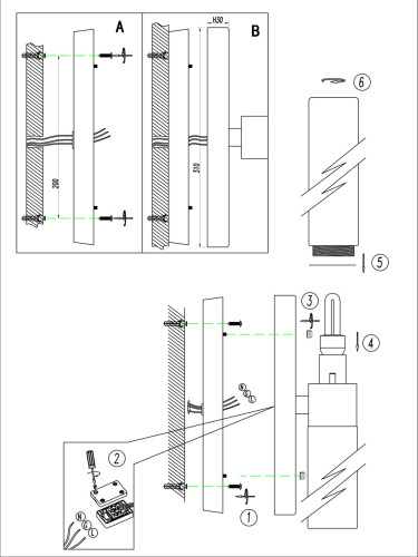 Подсветка для зеркал Odeon Light Tingi 2660/2W