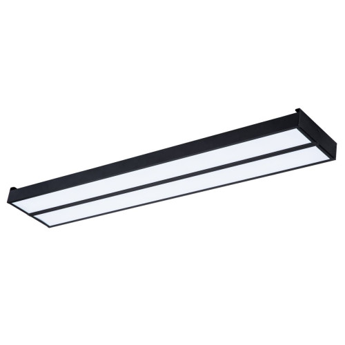 Светодиодная панель Uniel ULO-K15A 2x22W/4000K/L100 IP44 BLACK UL-00012557