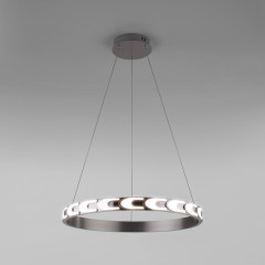 Подвесной светодиодный светильник Eurosvet Chain 90164/1 сатин-никель