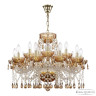 Подвесная люстра Bohemia Ivele Crystal 5413/10+5/240 G Amber/M-1G K721