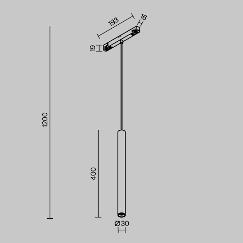 Трековый магнитный светильник Maytoni FOCUS LED TR226-4-5WTW-M-DD2-B