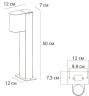 Ландшафтный светильник Arte Lamp Compass A3102FN-1BK