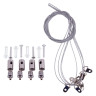 Светодиодная панель Uniel UL-00012596 ULO-K16B 2x22W/4000K/L100 5W/RGB IP44 LIGHT GREY
