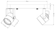 Спот Arte Lamp Lente A1310PL-2BK