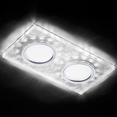 Встраиваемый светодиодный светильник Ambrella Light Led S234/2 W/CH/WH