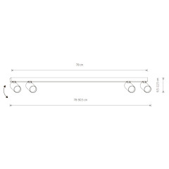 Спот Nowodvorski Fourty Surface IV Umbra Gray 11467