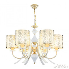 Подвесная люстра Arte Milano Florentia-6067 306067/6 Wh/Gd