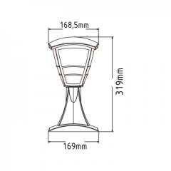 Уличный светильник Horoz Yonca 400-010-132 HRZ20221047
