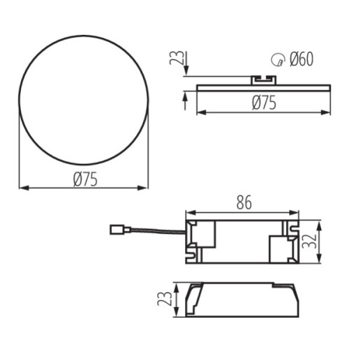 Встраиваемый светильник Kanlux Arel Led DO 6W-NW 29580
