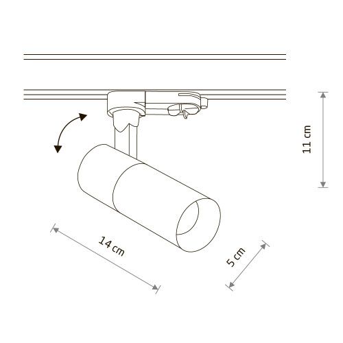 Трековый трехфазный светильник Nowodvorski Ctls Tinos Led White 10393