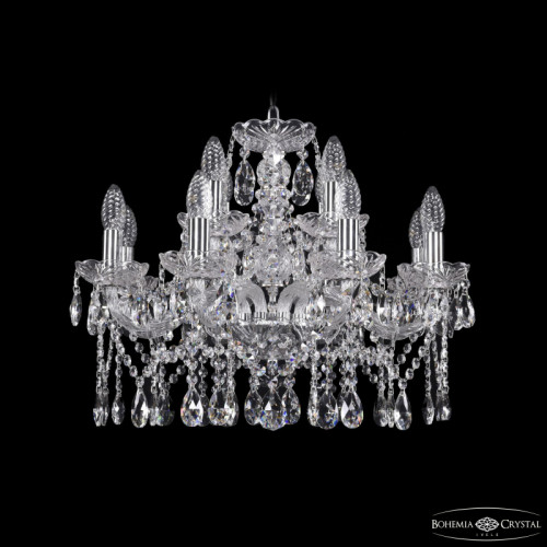 Подвесная люстра Bohemia Ivele Crystal 1413/8+4/200 Ni