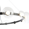 Подвесная люстра Crystal Lux BOSQUE SP12 BLACK/TRANSPARENT