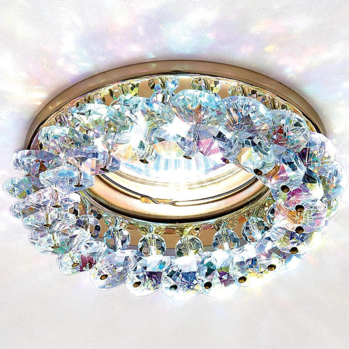 Встраиваемый светильник Ambrella Light Crystal K206 MULTI/G