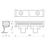 Линейный прожектор Arlight AR-LINE-1000-24W Warm3000 (GR, 30 deg, 230V) 024303(1)