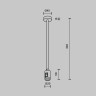 Крепление потолочное с вводом питания Maytoni Flarity TRA158C-B1-PT