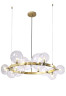 Подвесная люстра Crystal Lux Agata SP15 V2 Gold/Transparente