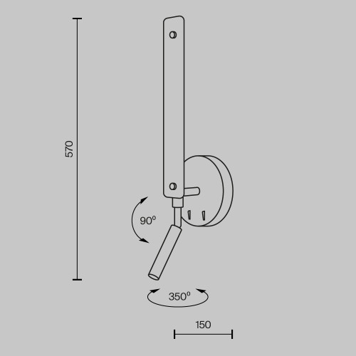 Настенный светильник Maytoni Combo MOD214WL-L8W3K