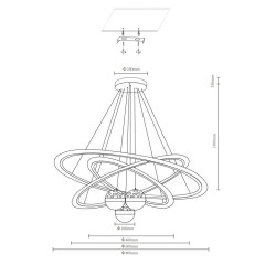 Подвесная люстра Velante 431-303-06